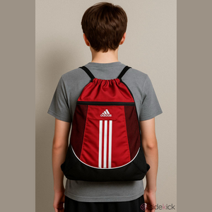 Adidas Red and Black Sports Backpack